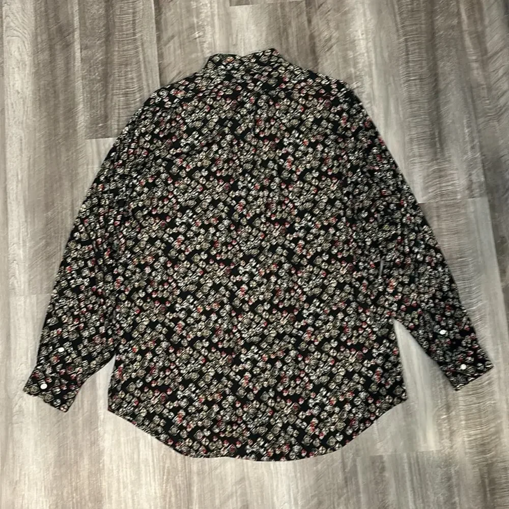 Daniel Cremieux Collection Rayon Long Sleeve Button Down - Large